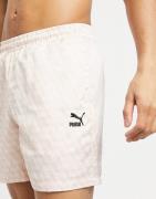 Puma - Sommer - Luxe - 6-tommer-shorts i pink satin-Lyserød