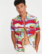 Polo Ralph Lauren - Kortærmet skjorte med multifarvet print