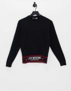 Love Moschino - Fascia - Sort sweatshirt med logo