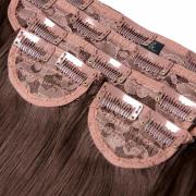 LullaBellz Super Thick 22  5 Piece Straight Clip In Extensions (Various Shades) - Kastanje