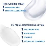 CeraVe Evening Moisturising Routine for Dry Skin, Face and Body Moisturiser with Hyaluronic Acid