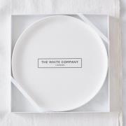 The White Company Large Ceramic Botanical Candle Plate