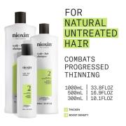 NIOXIN Scalp and Hair Thickening System 2 Shampoo for Natural Hair with Progressed Thinning 300ml