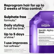 L'Oréal Professionnel Keratin Alpha Sleek Shampoo Refill Pack Anti-Frizz & Smoothing 500ml