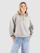 Vans Elevated Double Knit Loose Mock Neck Hættetrøje med lynlås grå