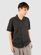 Blue Tomato Striped Linen Skjorte sort