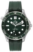 Omega Herreur 210.32.42.20.10.001 Seamaster Diver 300M Grøn/Gummi