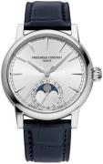 Frederique Constant Herreur FC-716S3H6 Manufacture Sølvfarvet/Læder