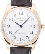 Longines Herreur L2.793.8.78.3 Master Sølvfarvet/Læder Ø40 mm