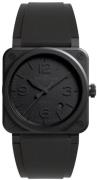 Bell & Ross Herreur BR03A-PH-CE/SRB BR 03 Phantom Sort/Gummi Ø41