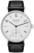 Nomos Glashütte Dameur N-175 Tangente Sølvfarvet/Læder Ø35 mm