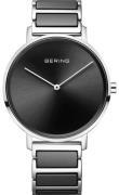 Bering Dameur 18539-742 Ceramic Sort/Stål Ø39 mm