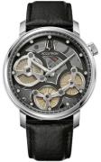 Bulova Herreur 26A210A Accutron Spaceview Evolution Grå/Læder Ø44