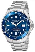 Stührling Original Herreur 883.02 Aquadiver Blå/Stål Ø42 mm