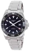 Longines Herreur L3.790.4.56.6 Hydroconquest Sort/Stål Ø41 mm