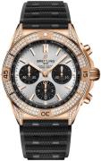 Breitling Herreur RB0134721G1S2 Chronomat B01 42 Sølvfarvet/Gummi