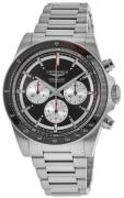 Longines Herreur L3.835.4.52.6 Conquest Sort/Stål Ø42 mm