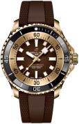 Breitling Herreur N17376201Q1S1 Superocean Automatic 44 Brun/Gummi