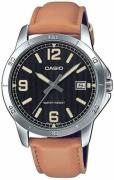 Casio Herreur MTP-V004L-1B2UDF Classic Sort/Læder Ø41 mm