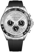 Stührling Original Herreur 4042.1 Aquamaster Sølvfarvet/Gummi Ø42