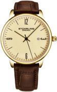 Stührling Original Herreur 3997A.8 Classic Guld/Læder Ø40 mm