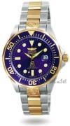Invicta Herreur 3049 Pro Diver Blå/Gul guldtonet stål Ø47 mm