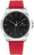 Tommy Hilfiger Herreur 1710615 Norris Sort/Gummi Ø42 mm