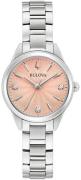 Bulova Dameur 96P254 Sutton Rosa/Stål Ø28 mm