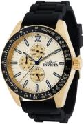 Invicta Herreur 38405 Aviator Guld/Gummi Ø45 mm