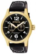 Invicta Herreur 10491 I-Force Sort/Læder Ø48 mm