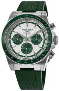 Longines Herreur L3.835.4.02.9 Conquest Sølvfarvet/Gummi Ø42 mm