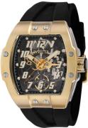 Invicta Herreur 43513 S1 Rally Jm Correa Sort/Gummi Ø44 mm