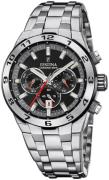 Festina Herreur F20670-6 Chrono Bike Sort/Stål Ø44.5 mm