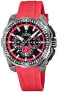 Festina Herreur F20725-5 Chrono Bike Sort/Gummi Ø45.5 mm