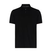 Sort teknisk stof Macro Polo Shirt