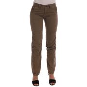 Brun Bomuld Slim Fit Casual Bukser