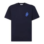 Marineblå Anker Bomuld T-Shirt