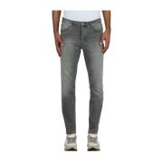 Slim beskåret jeans medium vask