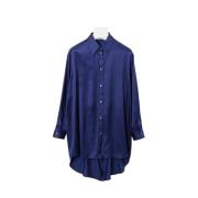 S52DT0020-S54450 Casual Oversize Satinbluse