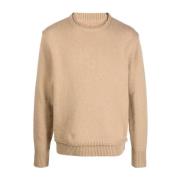 Opda af rundstrikket sweater