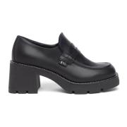 Sorte flade sko med italiensk kvalitet