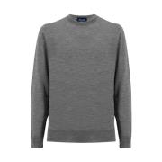 Luksus Uld Silke Kashmir Crew Neck Sweater