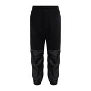 Sweatpants i kombineret materiale