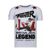 Fighter Legend Rhinestone - Herre T-shirt - 13-6211W
