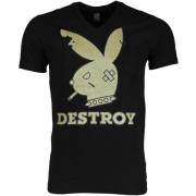 Bunny Destroy - Herre T-shirt - 1334Z