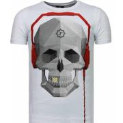 Skull Bring The Beat - Herre T-Shirt - 5779W