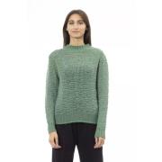 Grøn Uld Mock Neck Sweater