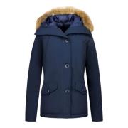 Canada Kort Vinterjakke - Parka Sidelommer Kvinder - 503B