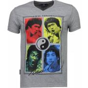 Bruce Lee Ying Yang - Herre T-shirt - 2315G