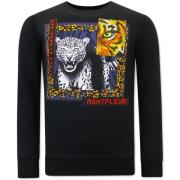 Lang Sort Sweater Tiger Plakat